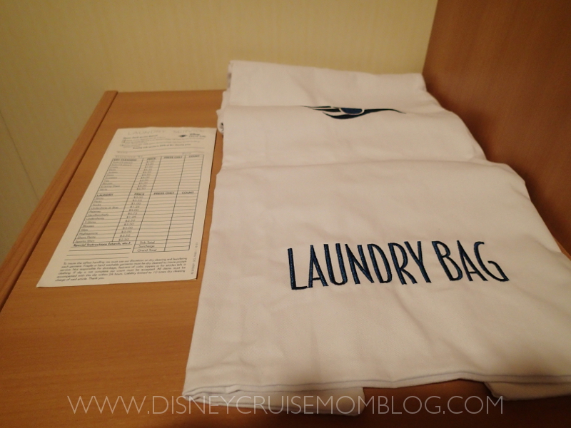 laundry service on Disney Cruise Line