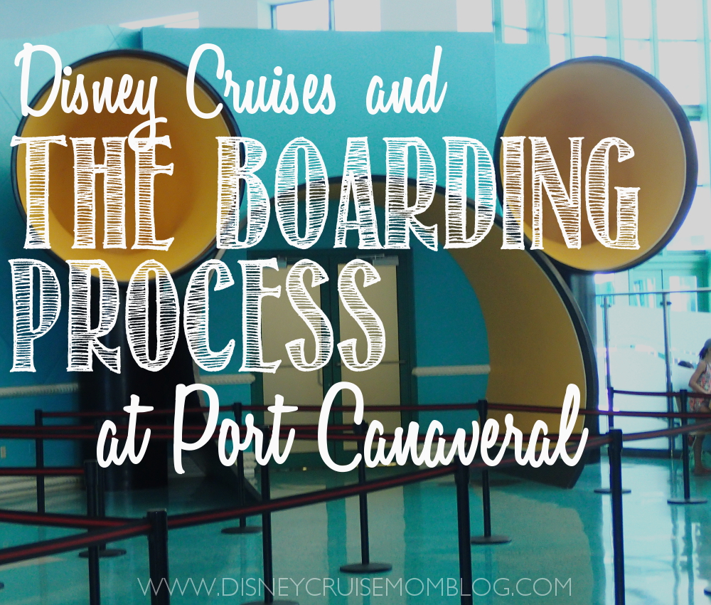 boarding a Disney cruise in Port Canaveral