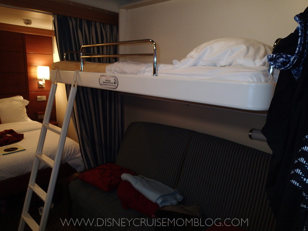 Disney cruise ceiling bed
