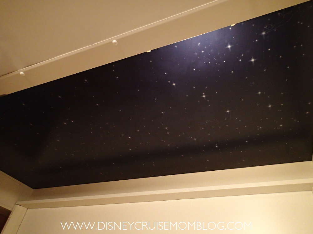 Disney cruise ceiling bed