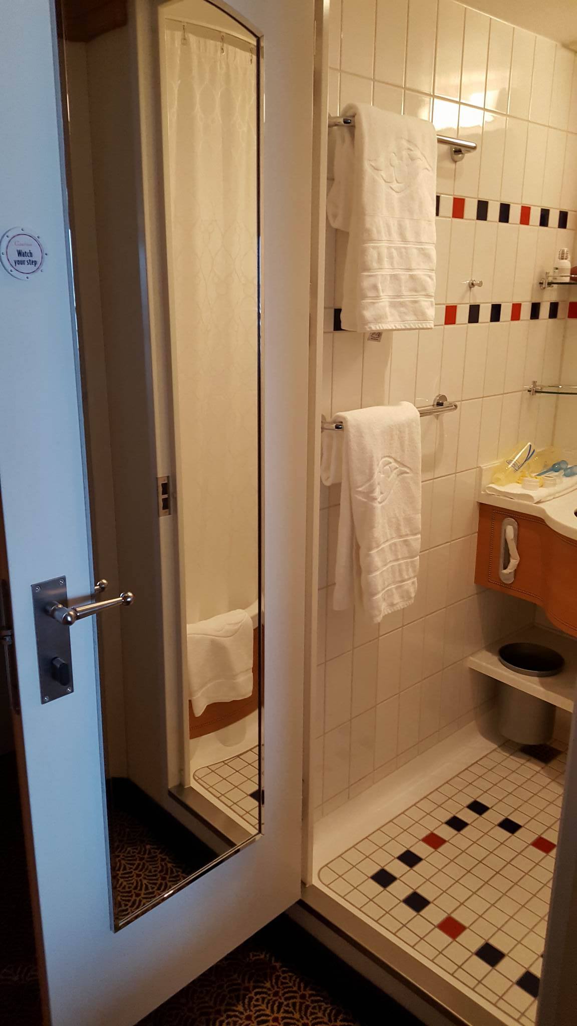 Disney cruise split bathroom