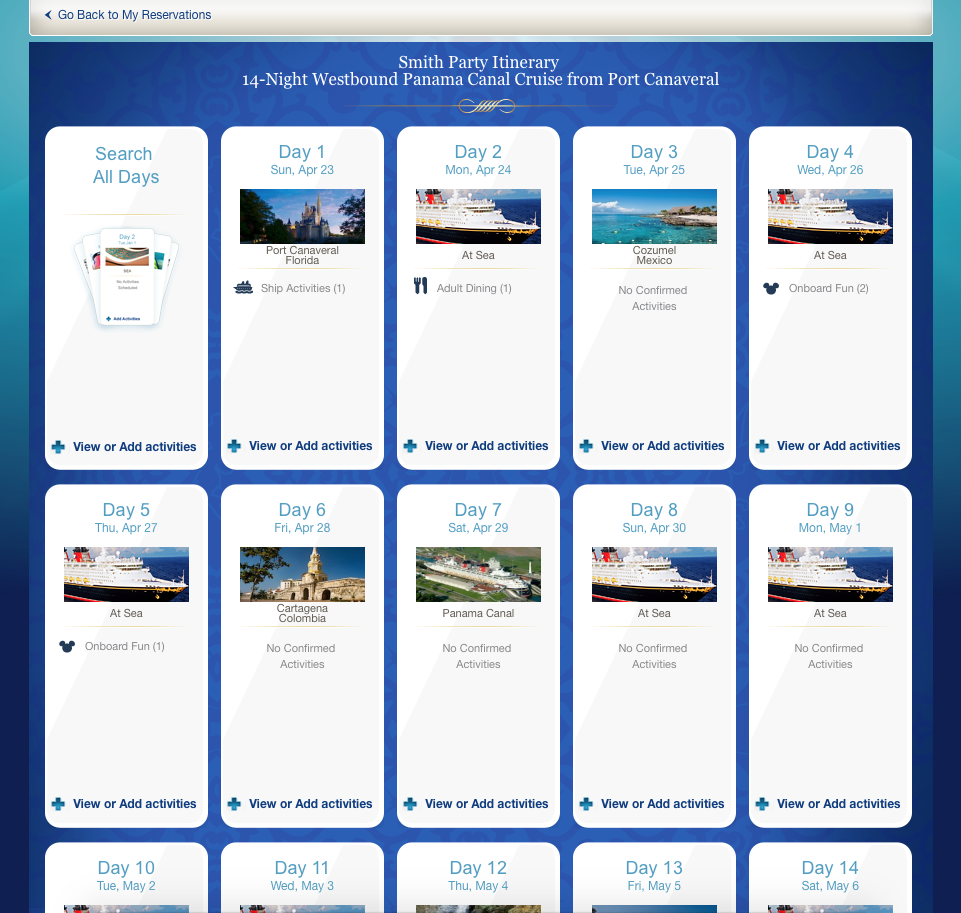 Disney cruise online check-in