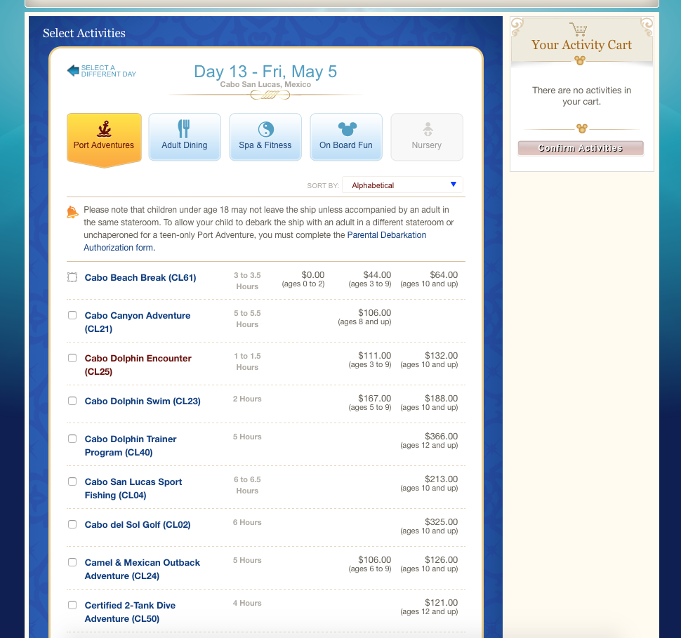 Disney cruise online check-in