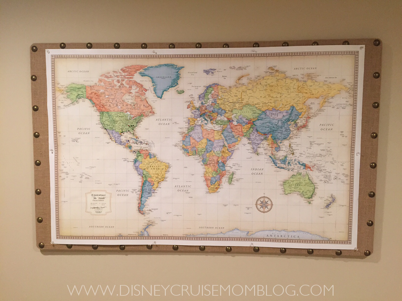 My DIY Travel Pin Map