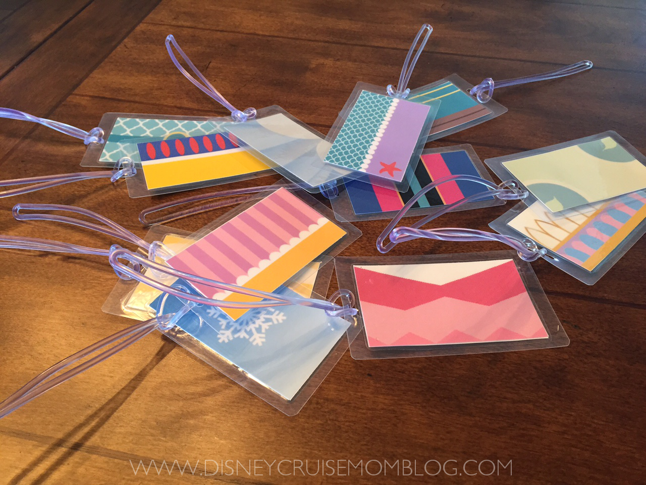 How to make Disney luggage tags