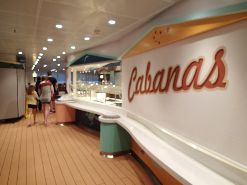 Disney Cruise Cabanas dinner