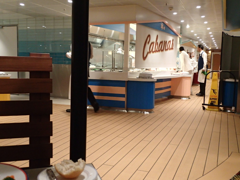 Disney Cruise Cabanas dinner