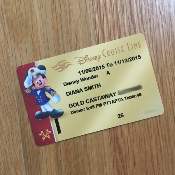 Disney cruise key to the world card