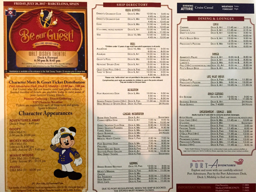 Disney Cruise Mediterranean Trip Report Day 1