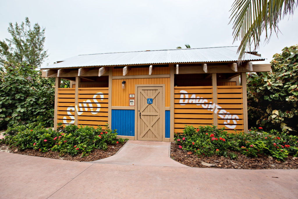 Castaway Cay Cabana bathrooms