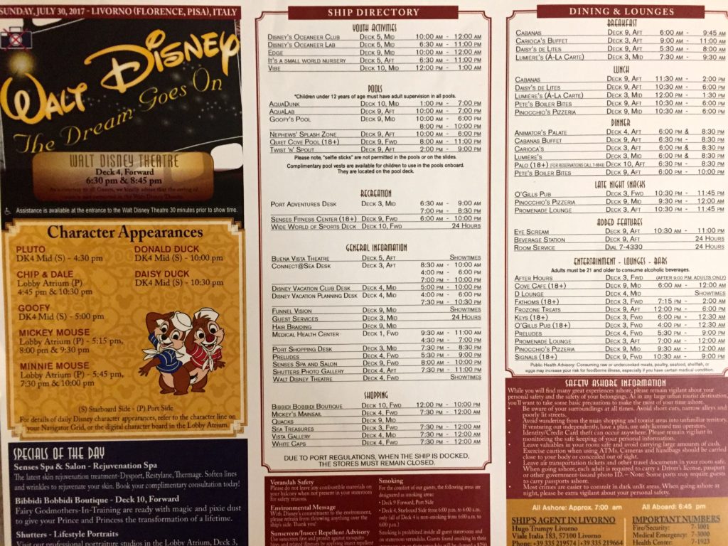 Disney Cruise Mediterranean Trip Report Day 3