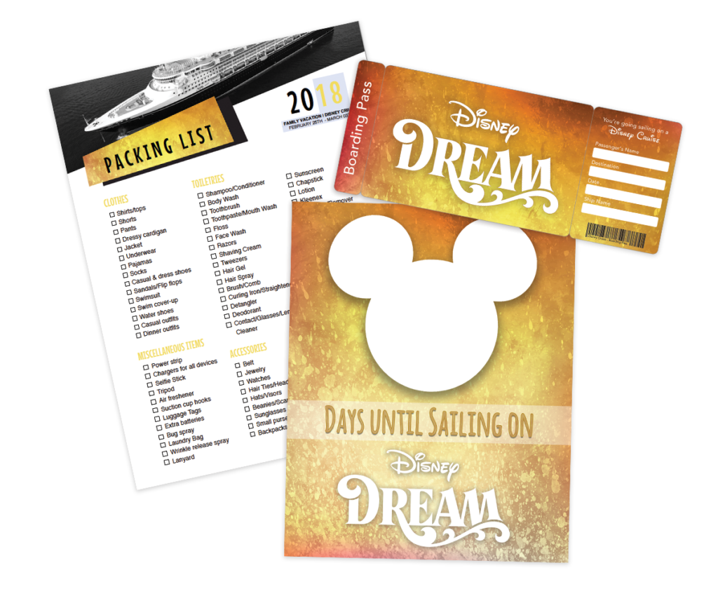 Disney cruise printables