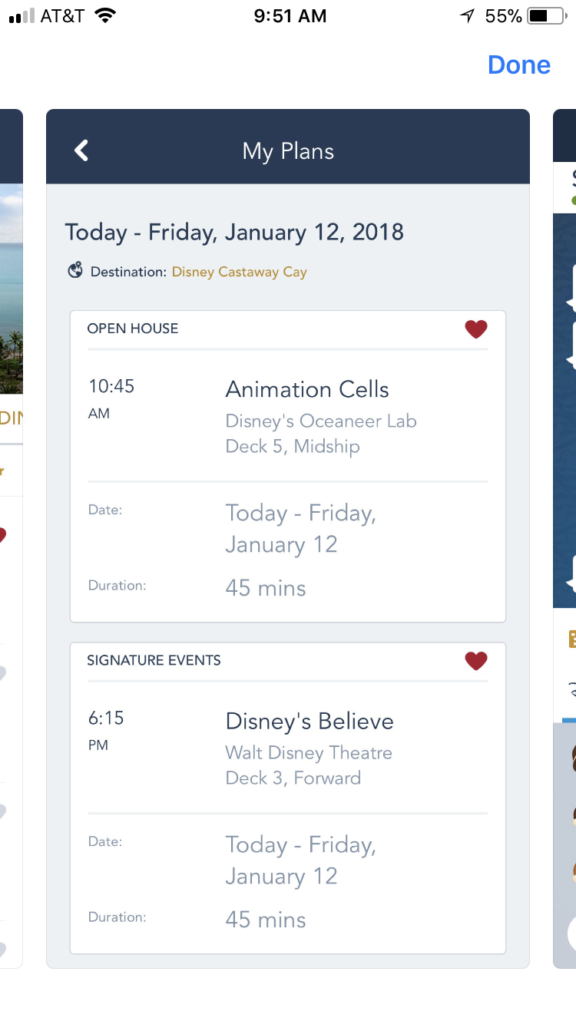 Disney Cruise Line App