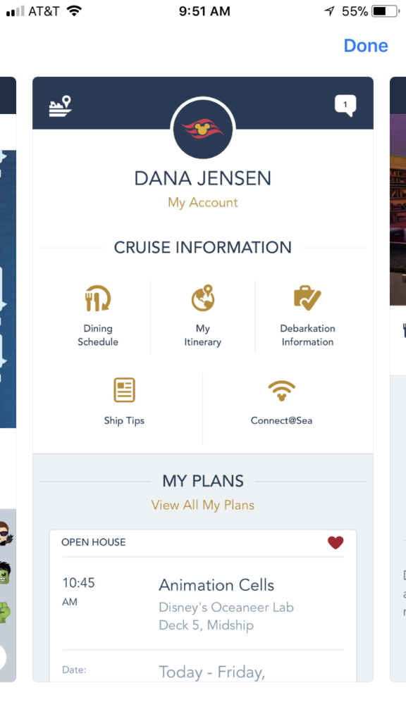 Disney Cruise Line App