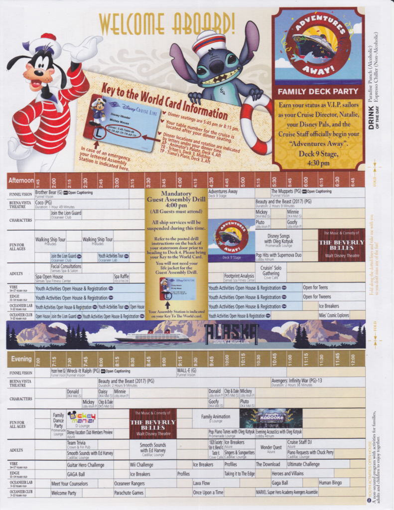 Disney Cruise Alaska 2018 Navigators