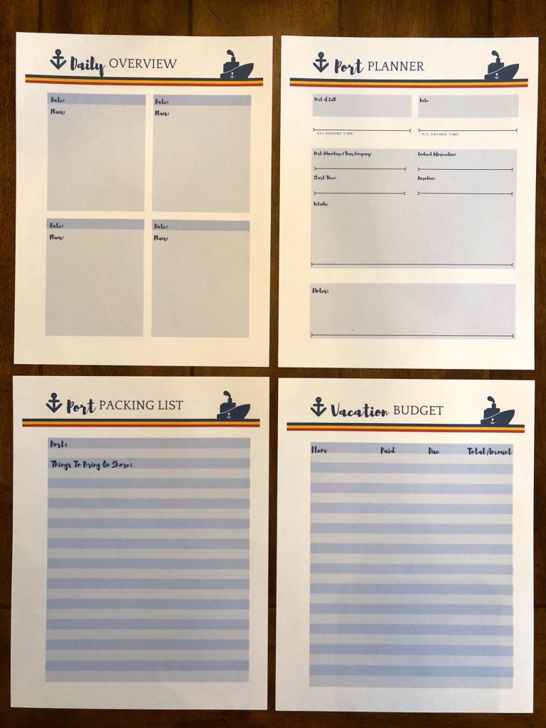 Disney Cruise Planner