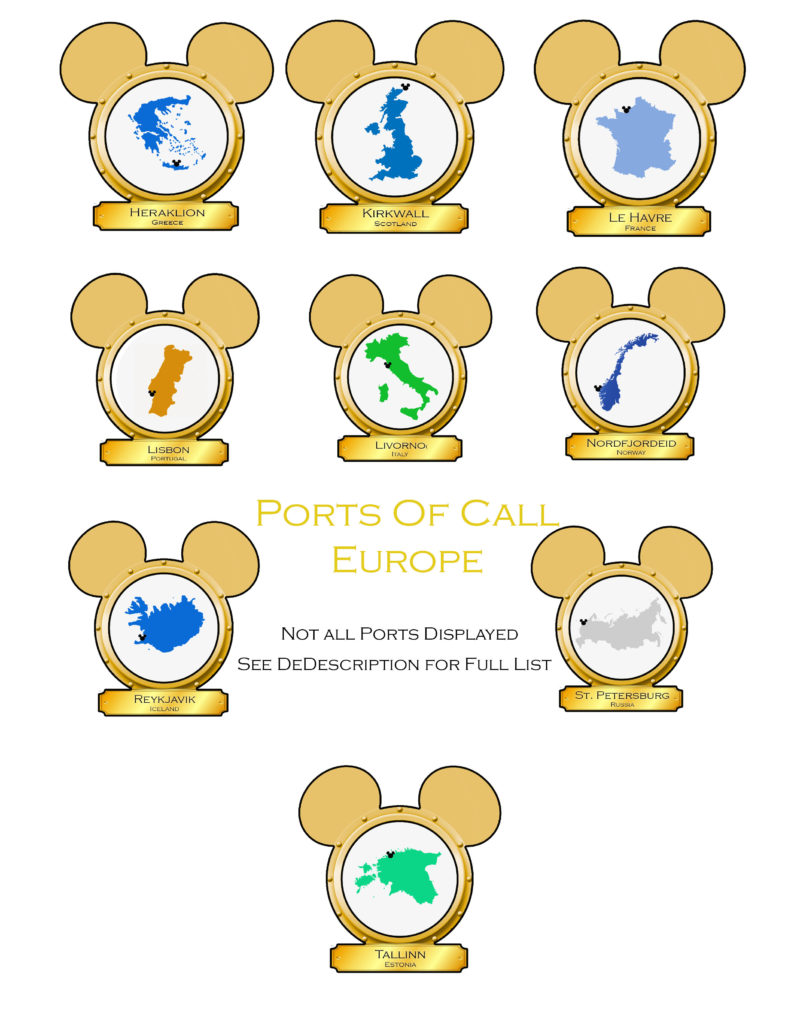 Disney Cruise Maritime Magnets