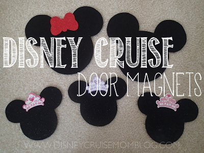 See how I made QUICK & EASY door magnets for my family's Disney Cruise!