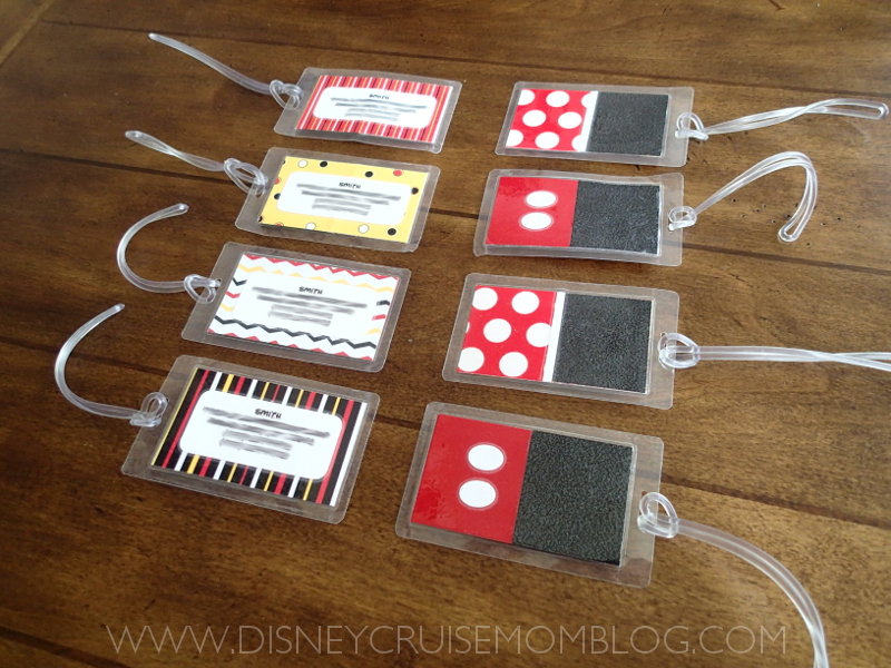 luggage tags for disney cruise