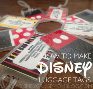 See how I made my own custom Disney luggage tags. So easy, inexpensive, and CUTE!