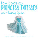 How I pack our princess dresses for a Disney cruise.