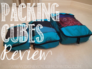 Packing cubes review from Disney Cruise Mom