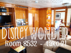 Review of stateroom 8532 1 bedroom suite on the Disney Wonder