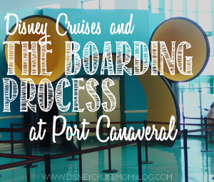 boarding a Disney cruise in Port Canaveral