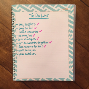 disney cruise #7 to do list