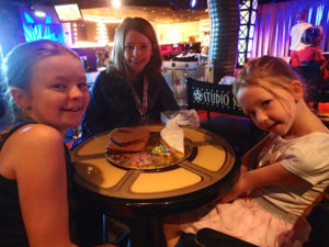 Gingerbread house making on a Disney cruise