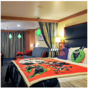Disney cruise Halloween blanket and room decor
