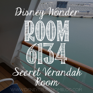 Disney Wonder secret verandah room 6134