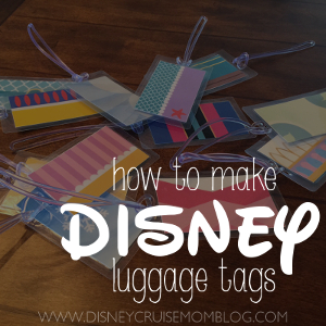 How to make Disney luggage tags
