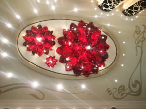Disney Wonder atrium chandelier