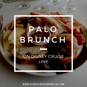 Disney cruise Palo brunch