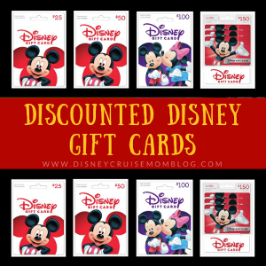 discounted Disney gift cards