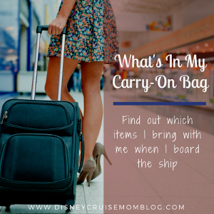 Disney cruise carry-on bag