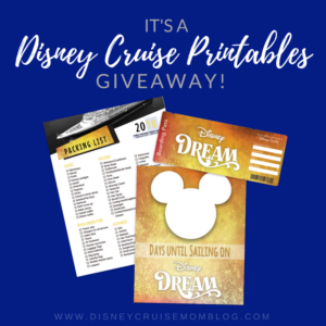 Disney cruise printables