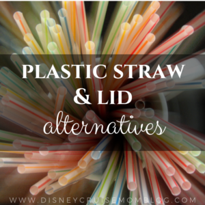 Disney Cruise Line plastic straws lids