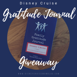 Disney Cruise Gratitude Journal Giveaway