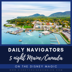Disney Cruise Canada Navigators